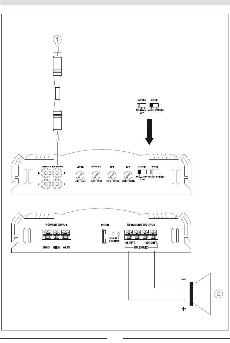 Mac схема усилителя Handleiding Mac Audio mpx 2000 (pagina 42 van 80) (Duits, Engels, Frans)