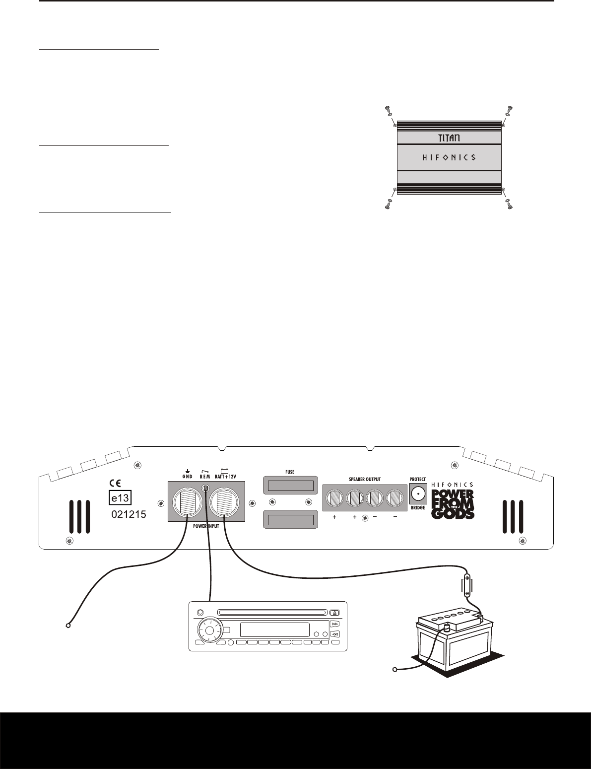 Wiring Diagram For Hifonics Amp - Electrical Schematic Diagram Pictures