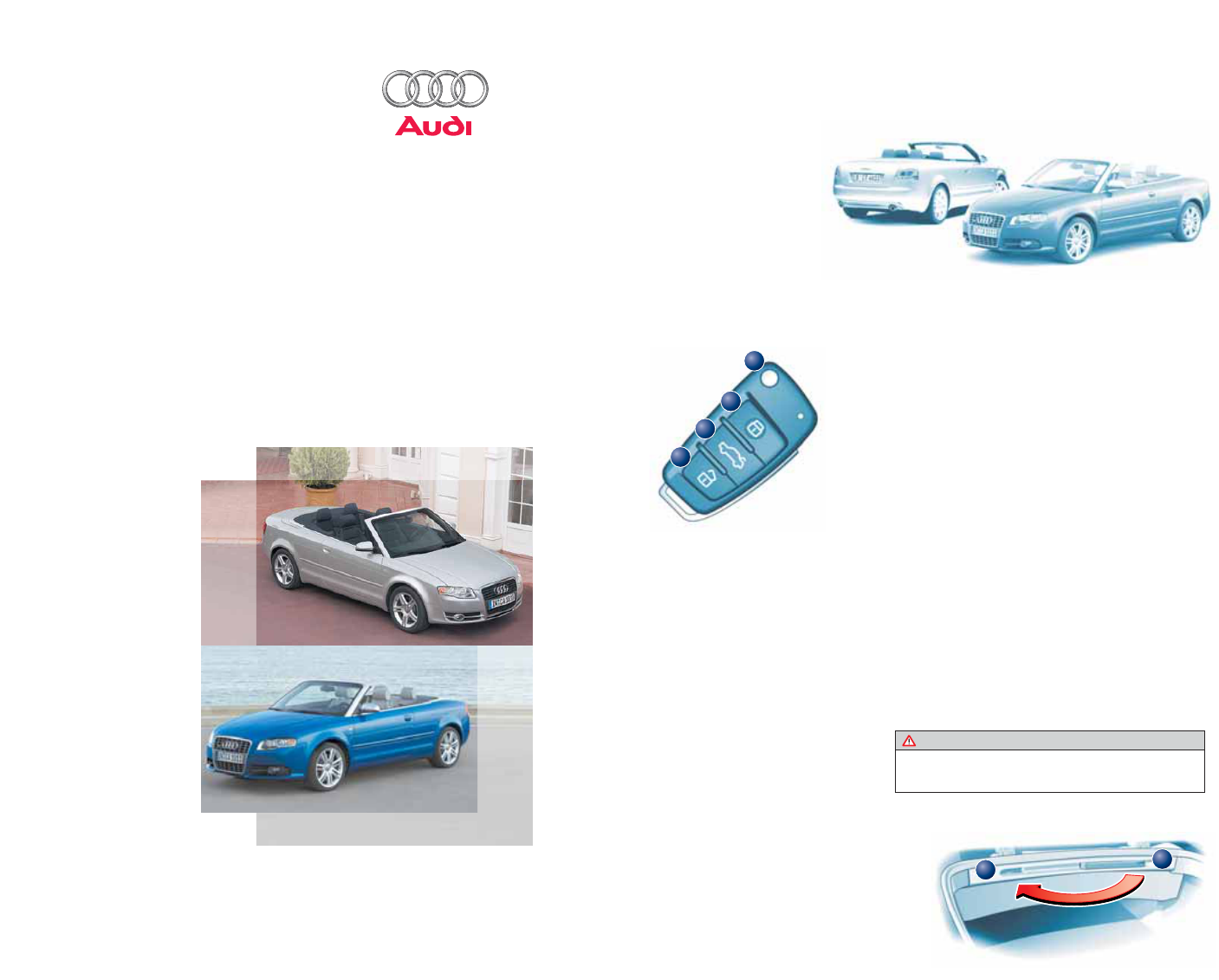 Handleiding Audi A4 Cabriolet (pagina 1 van 6) (Duits)