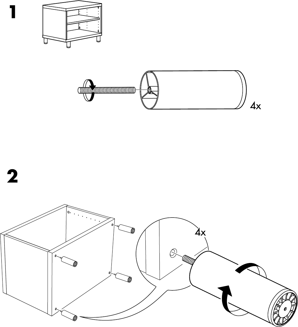 Handleiding Ikea BESTA Tv-meubel Met Lade Inreda (pagina 3 Van 4) (Alle ...