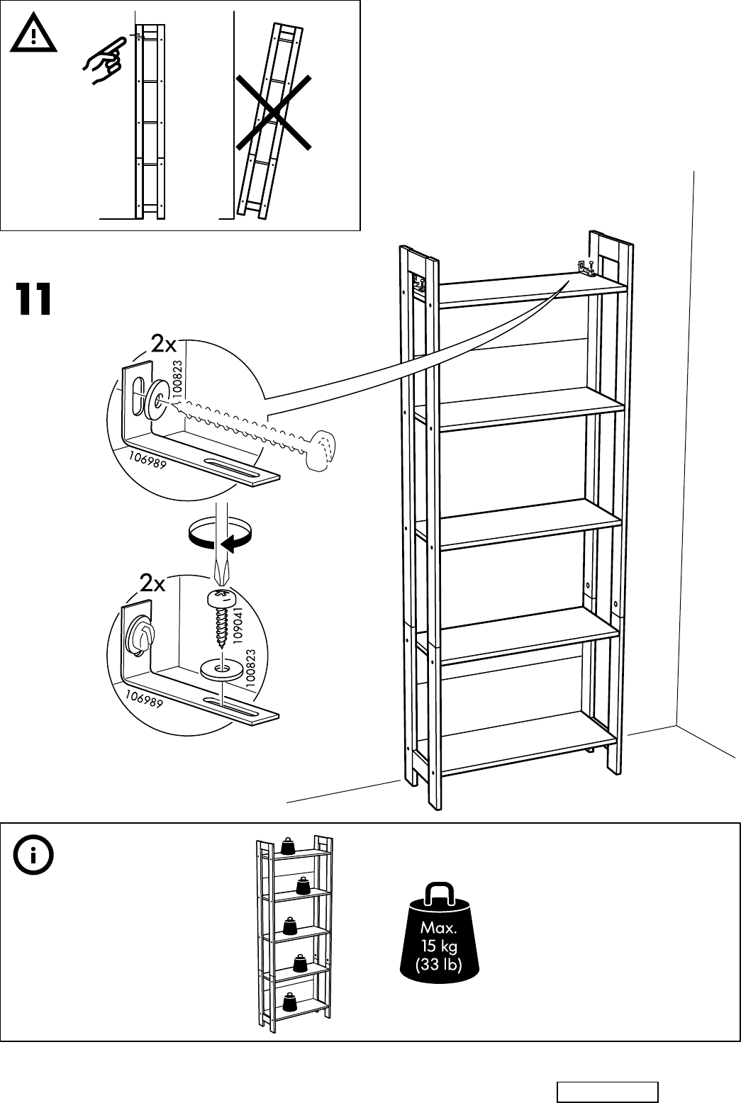ik heb nodig toren Snel Handleiding Ikea LAIVA Boekenkast (pagina 12 van 12) (Alle talen)