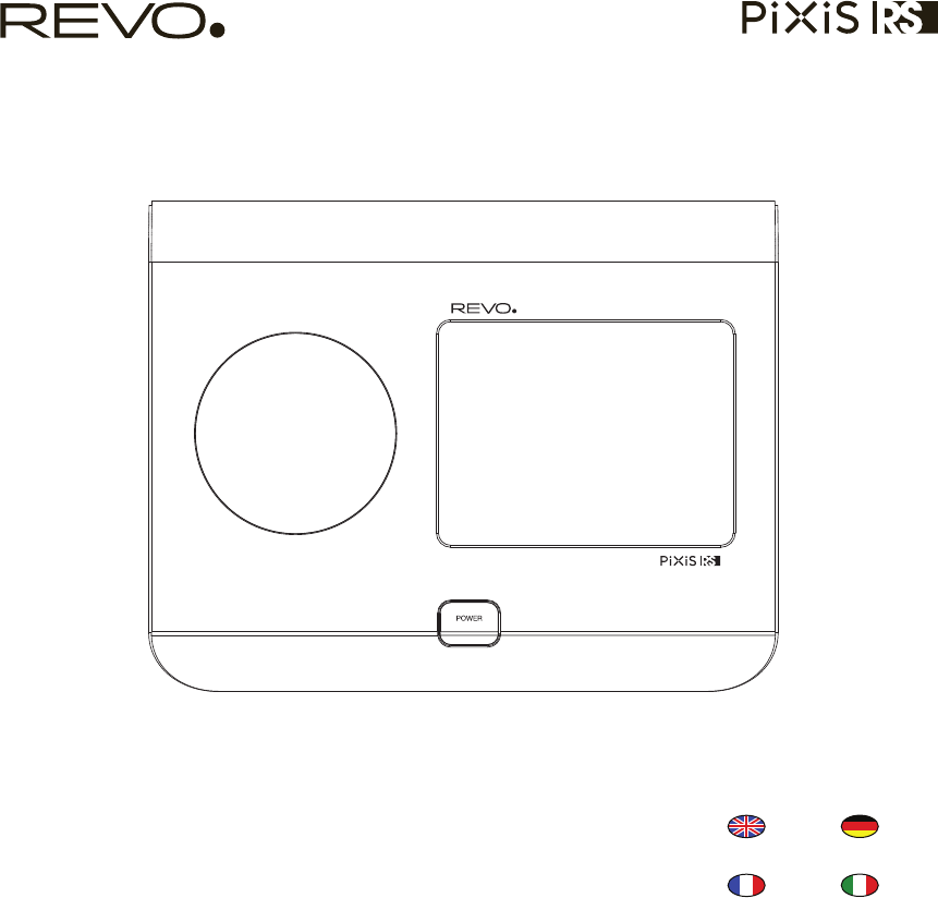 Handleiding Revo Pixis RS (pagina 1 van 104) (Deutsch, English