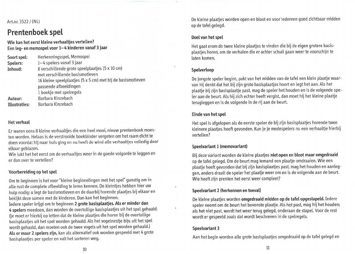 Relativiteitstheorie Hertog Geven Handleiding Selecta Prentenboek spel (pagina 1 van 2) (Nederlands)