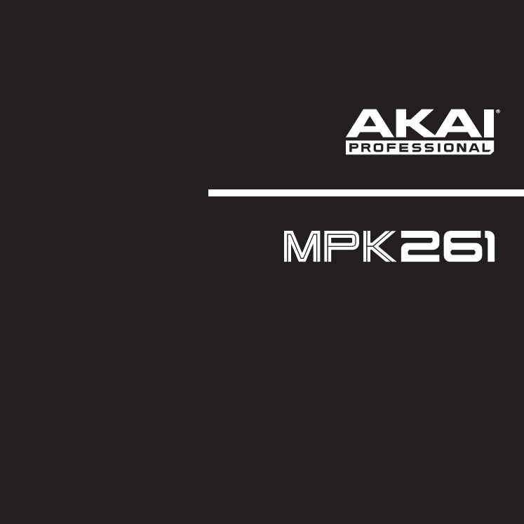 Handleiding Akai MPK261 (pagina 1 van 46) (English)