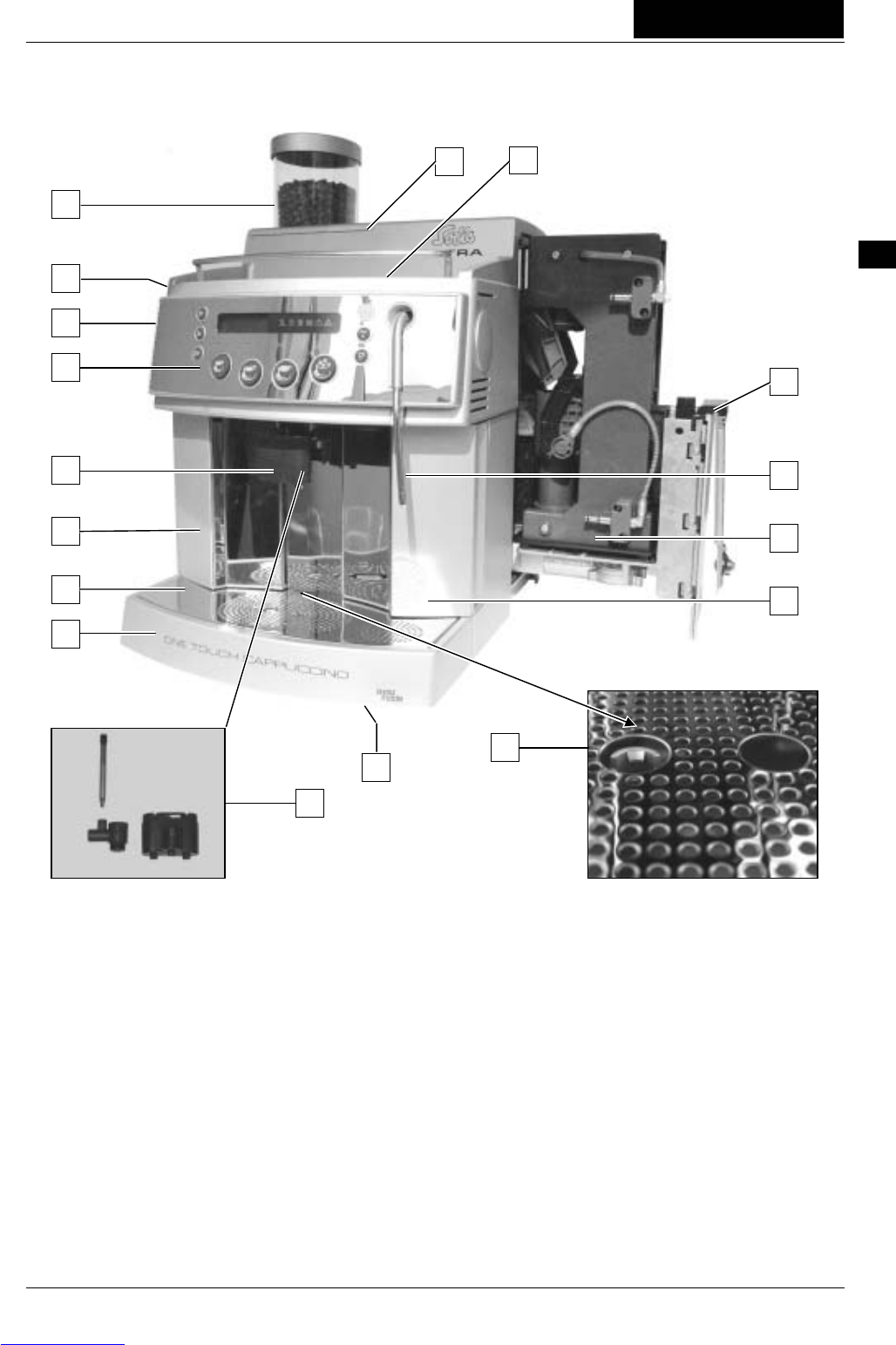 Handleiding Solis Ultra One Touch Cappuccino (pagina 6 van 29) (Engels)