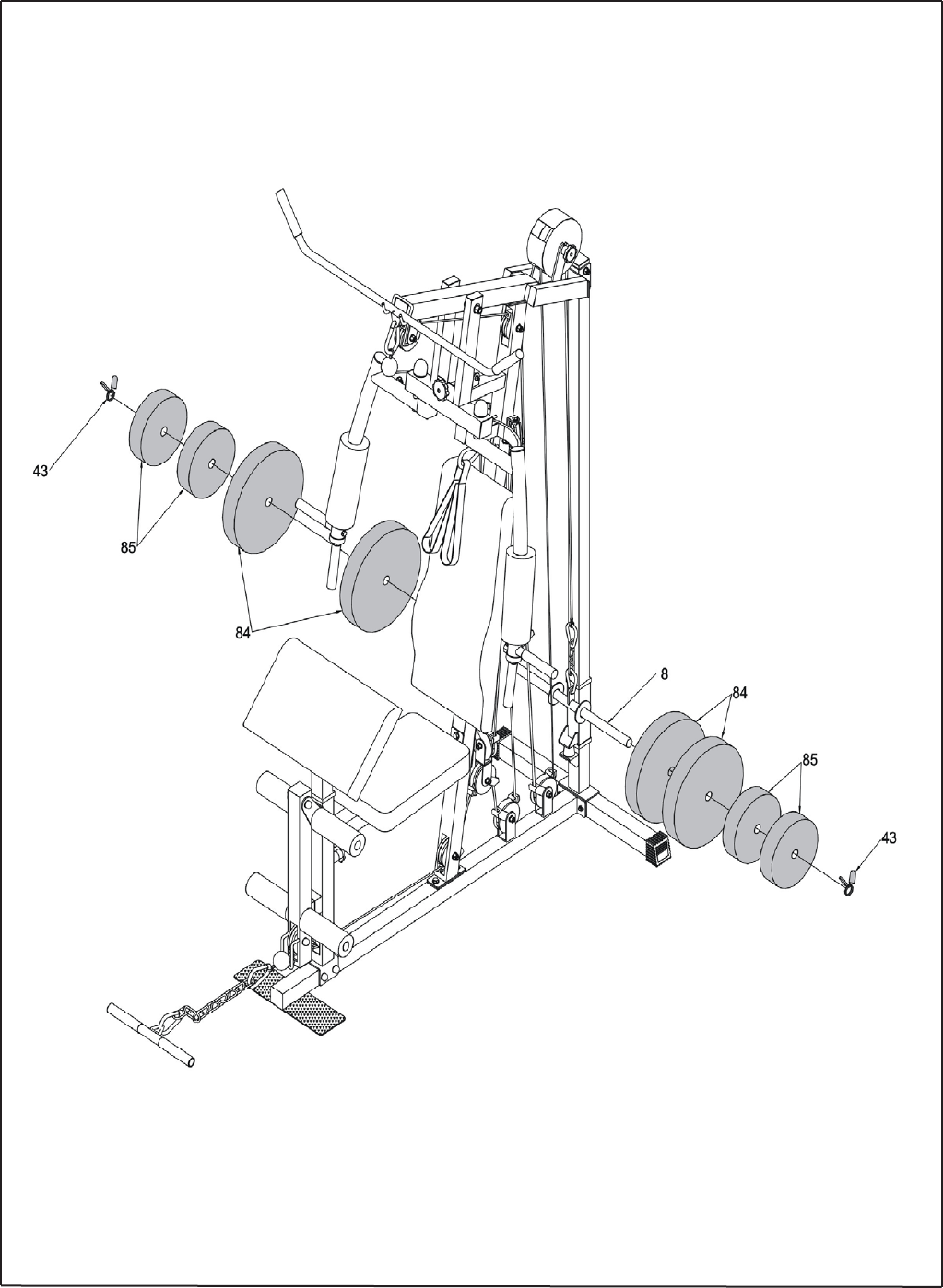 XP (Duits, 51 California Hammer (pagina 9067 van 52) Engels) multi-gym Handleiding