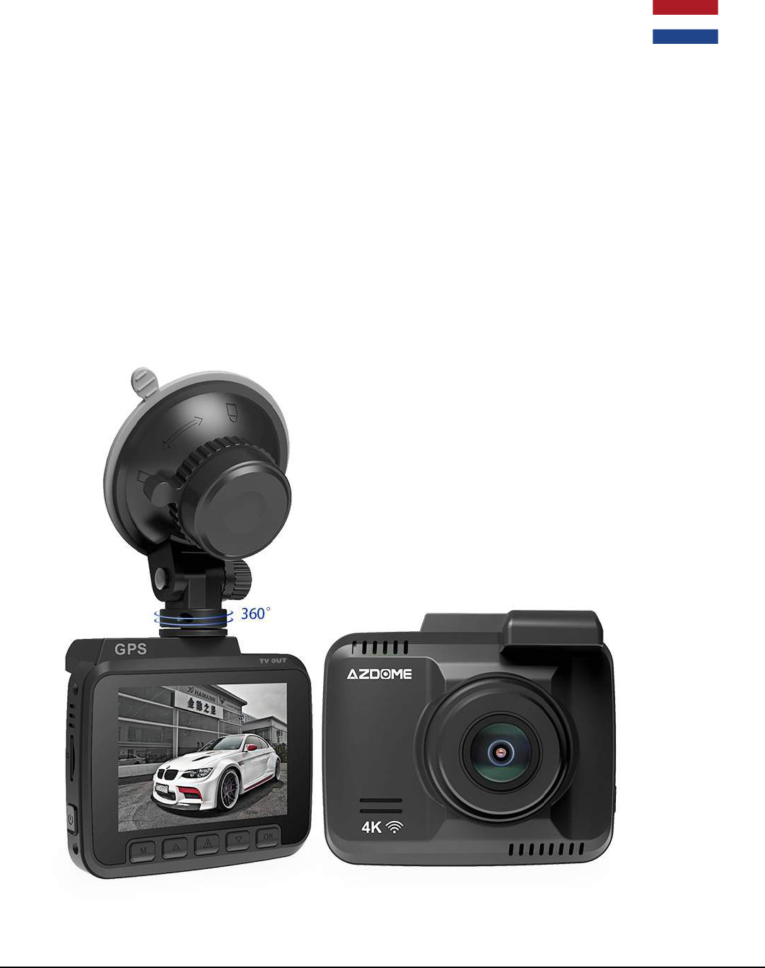 AZDome GS63H 4K 2CH Dual WiFi GPS Dashcam - Allcam