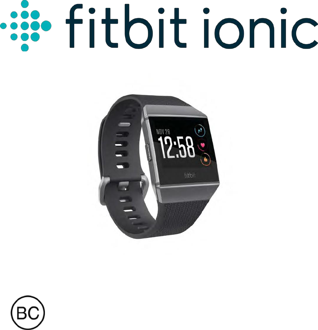 Handleiding Fitbit Ionic Pagina 1 Van 75 Nederlands   Bg1 