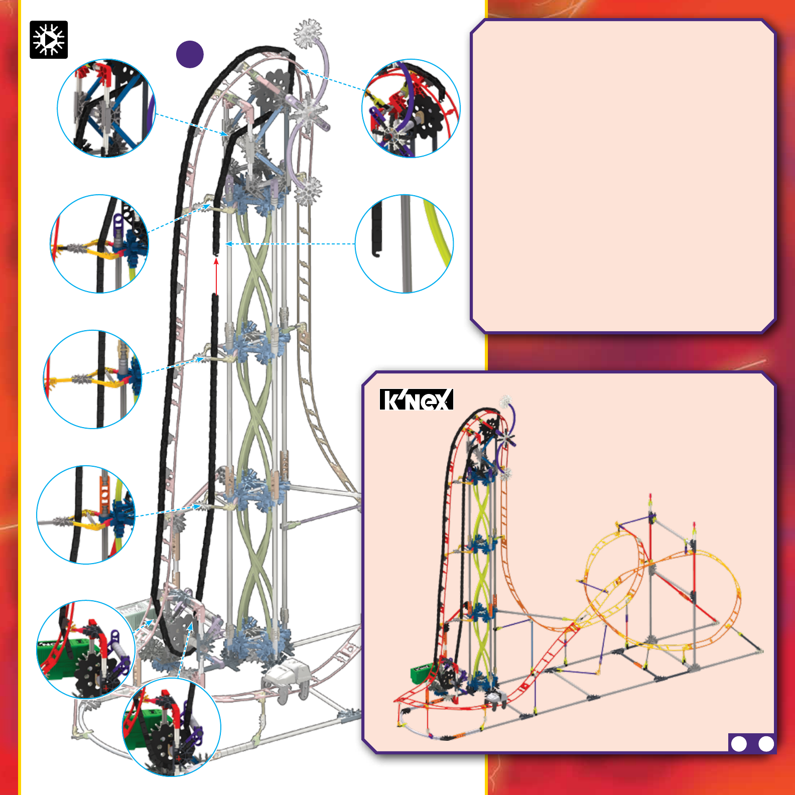 Knex electric best sale inferno roller coaster