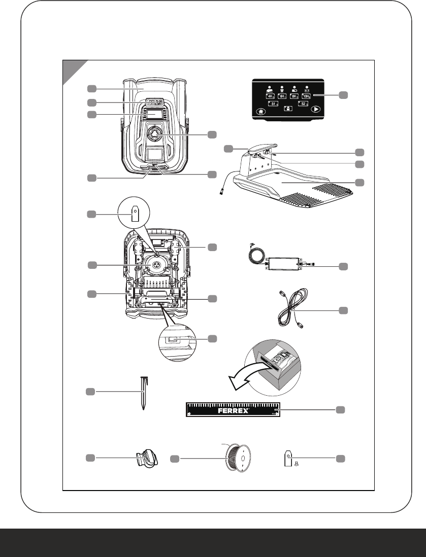 Cater Buitenlander Bevestiging Handleiding Ferrex R800 EASY plus - 1001595 Robot (pagina 2 van 65) (Duits)