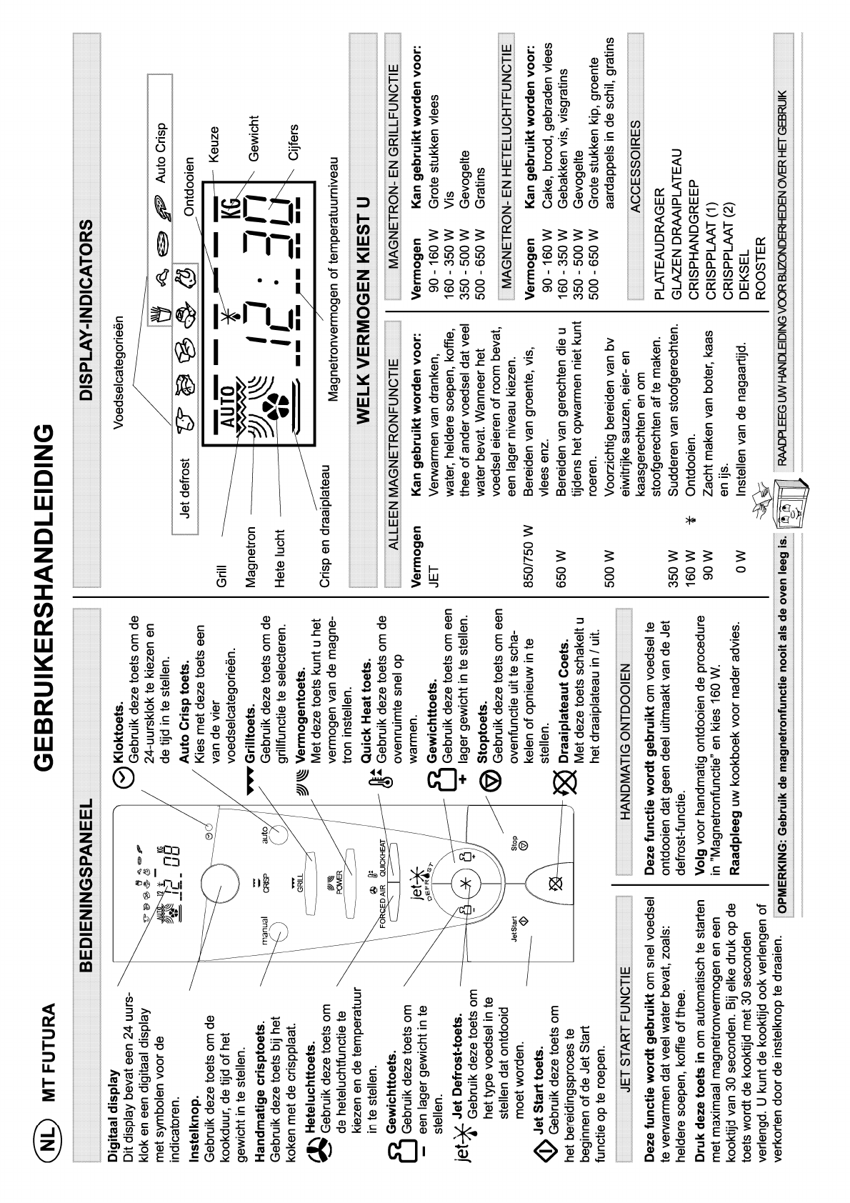 Eervol Verkleuren Spuug uit Handleiding Whirlpool AMW204 (pagina 1 van 2) (Nederlands)
