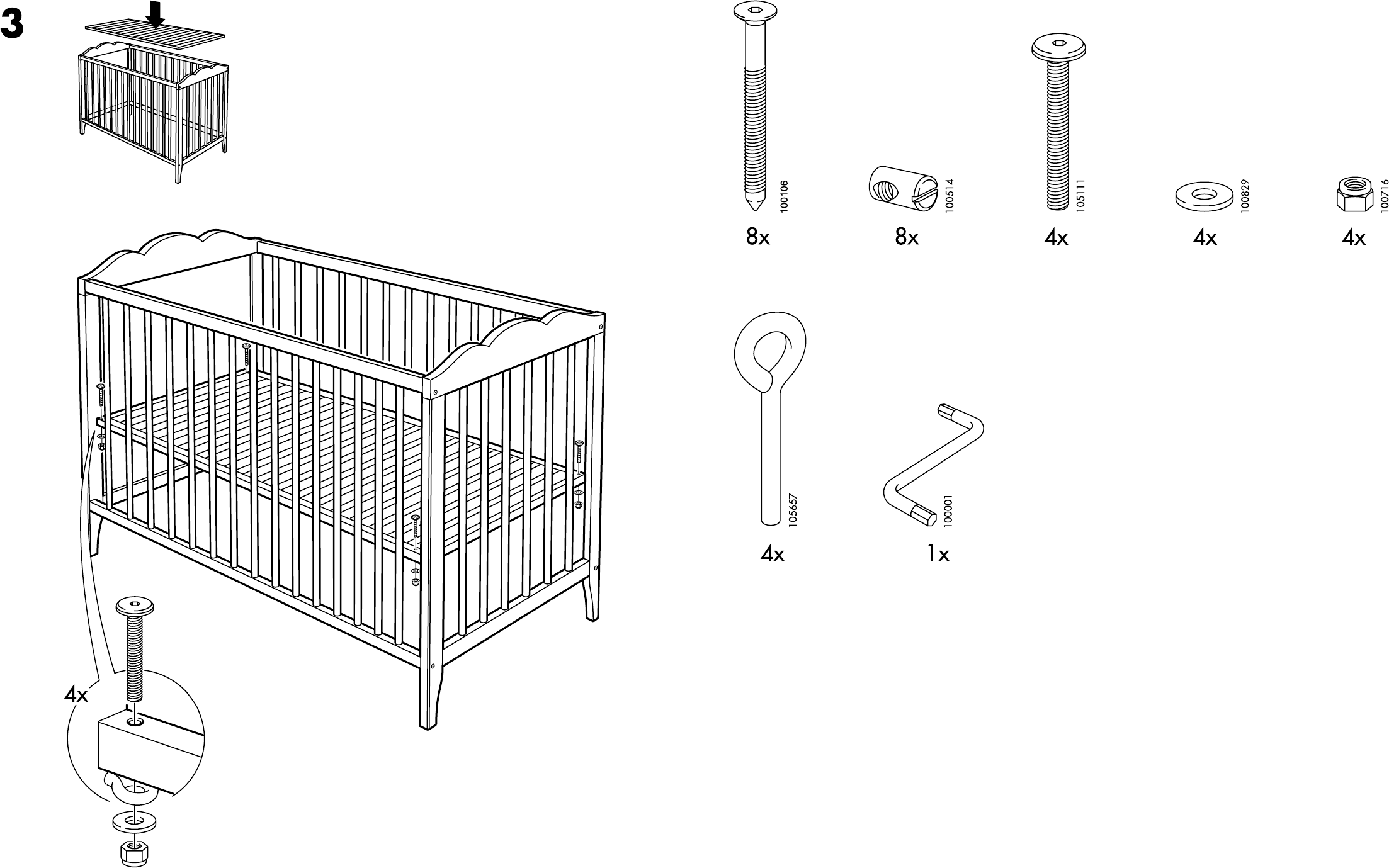 Сборка кроватки для новорожденных. Кроватка Hensvik ikea сборка. Сборка детской кроватки икеа. Ikea детская кровать Hensvik схема сборки. Фурнитура для детской кроватки икеа.