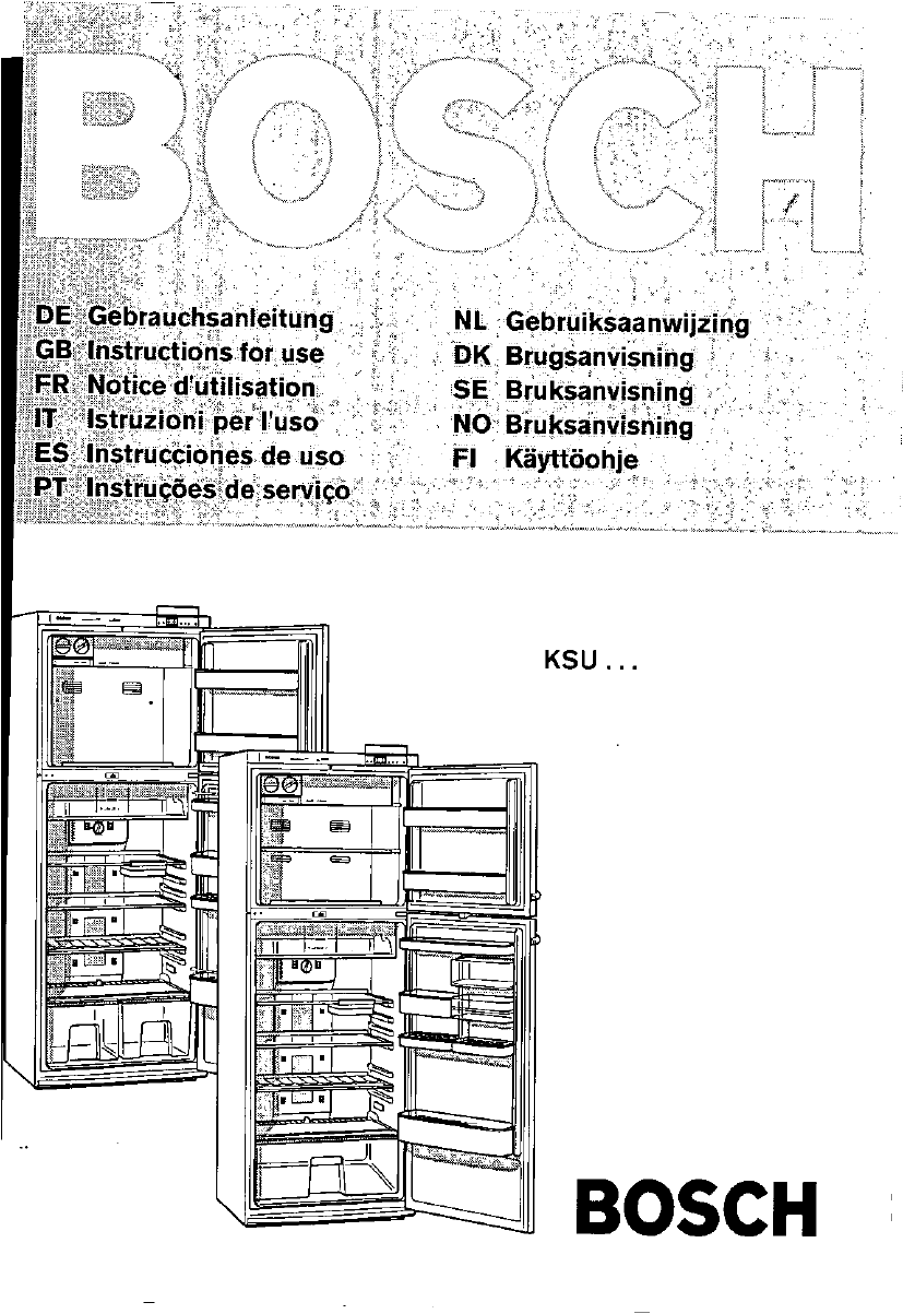 Handleiding Bosch ksu 3920 ie pagina 2 van 174 Nederlands