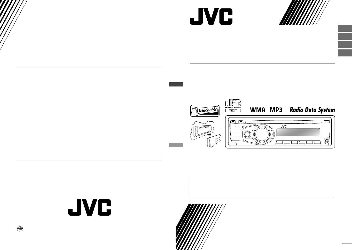 Handleiding JVC KD-R332 (pagina 1 van 57) (Nederlands, Spaans)