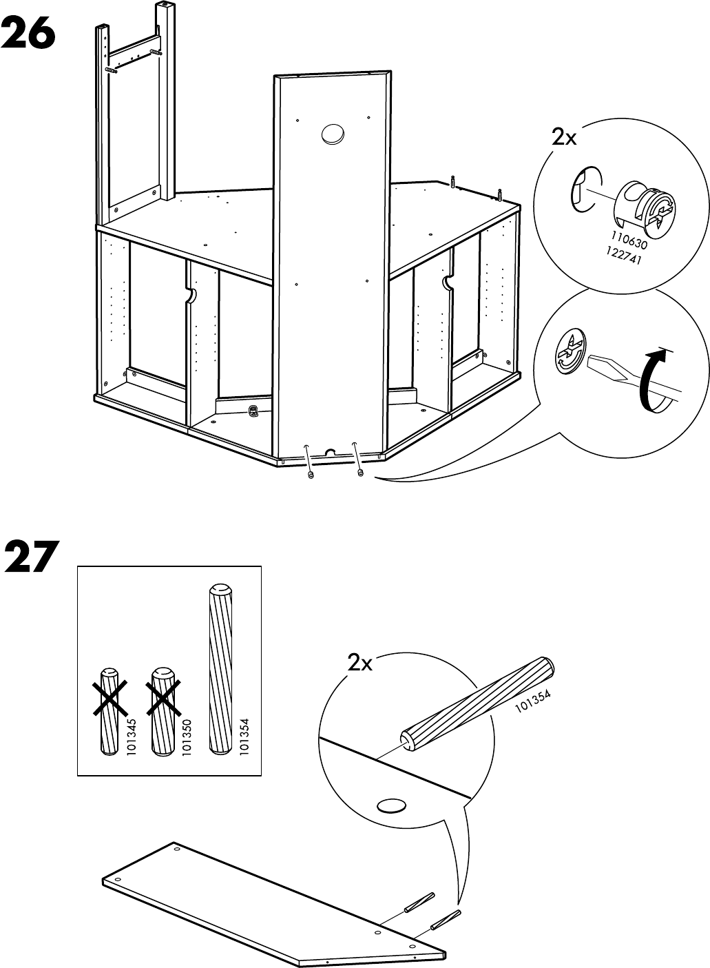 Handleiding Ikea HEMNES Hoekbureau (pagina 20 Van 48) (Dansk, Deutsch ...