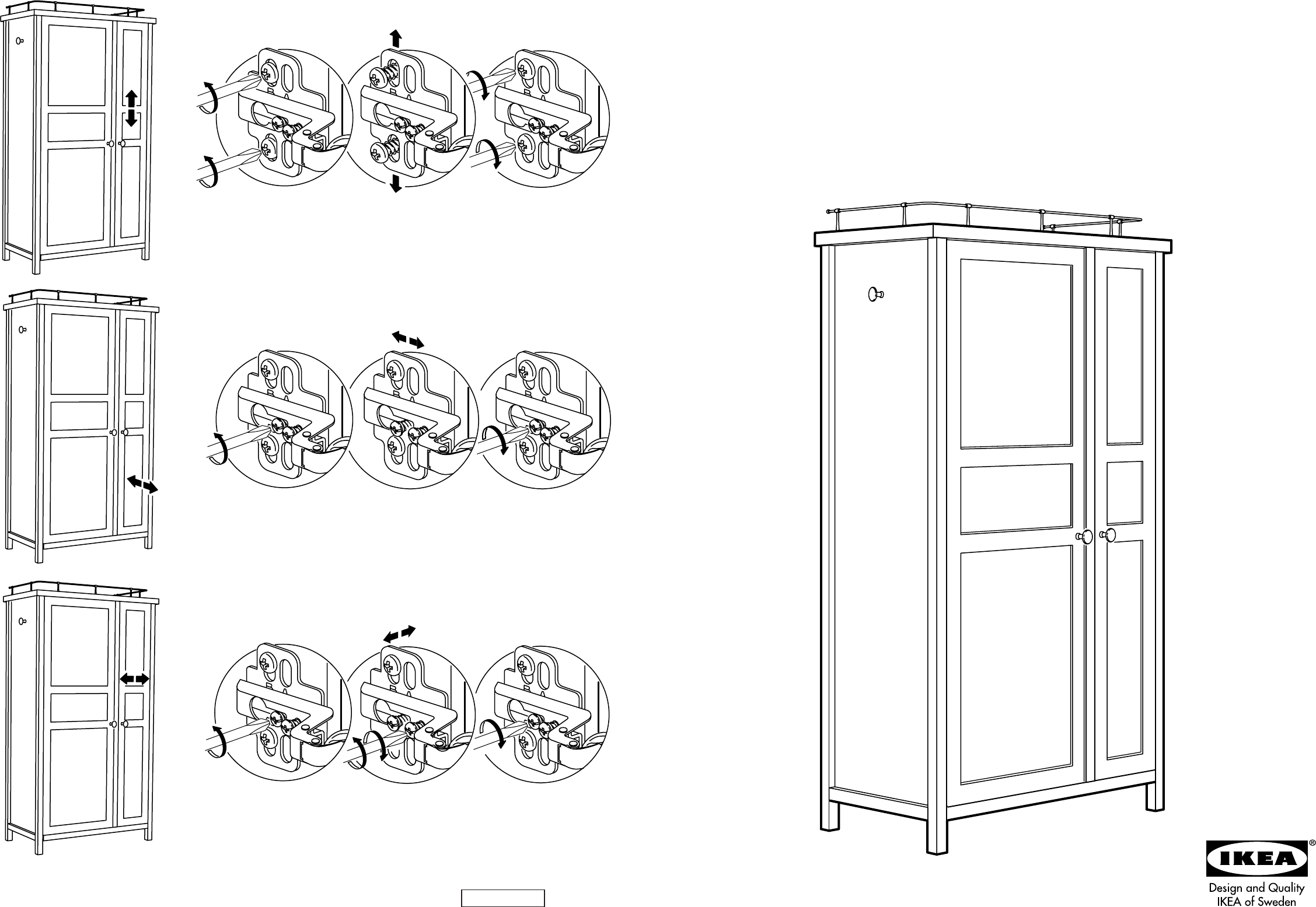 Схема сборки шкаф ikea hemnes