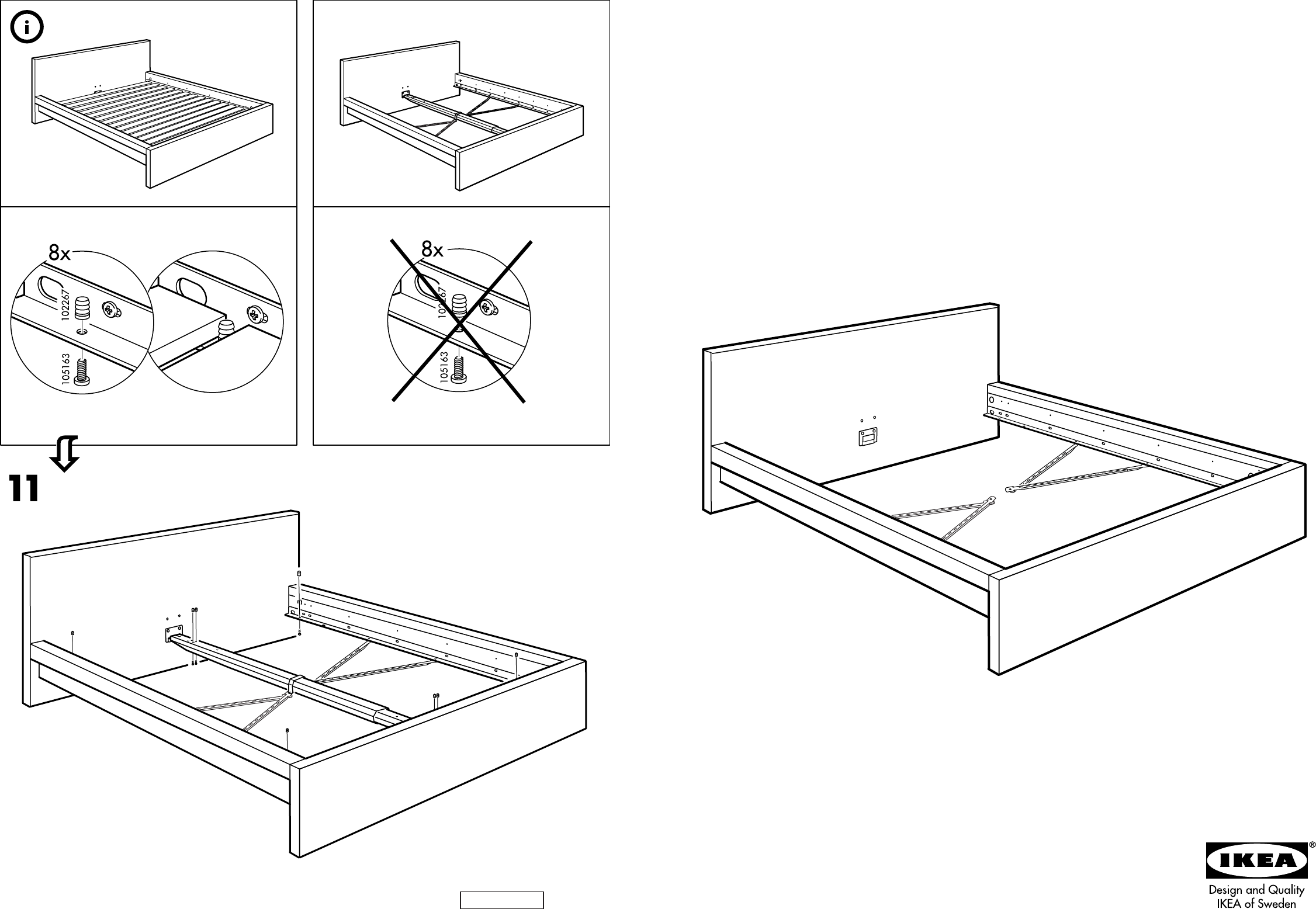 Схема сборки кровати икеа с ящиками - фото