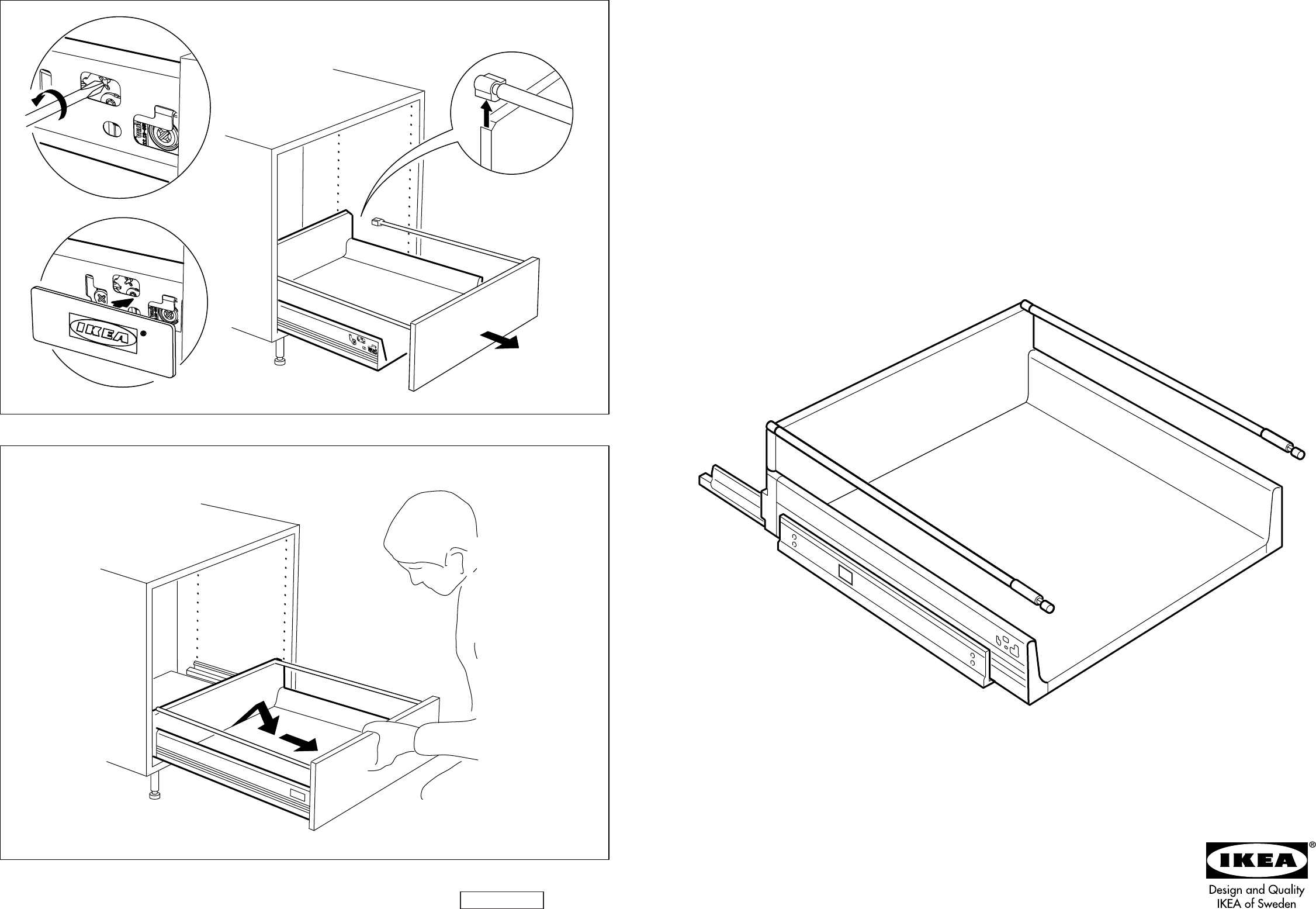 сборка стола с выдвижными ящиками