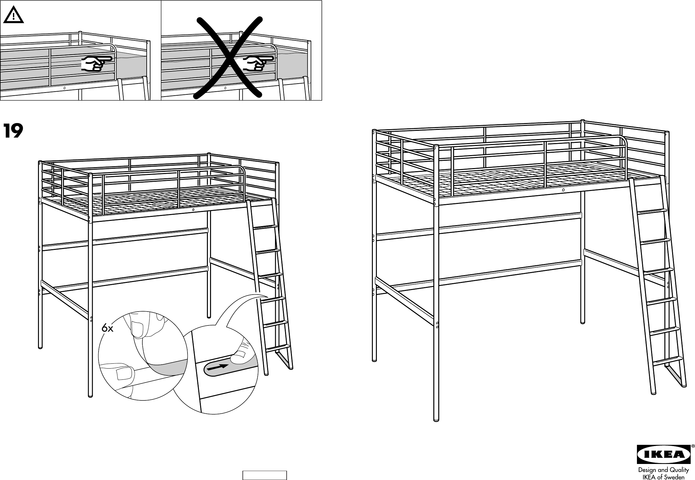 Кровать чердак икеа инструкция