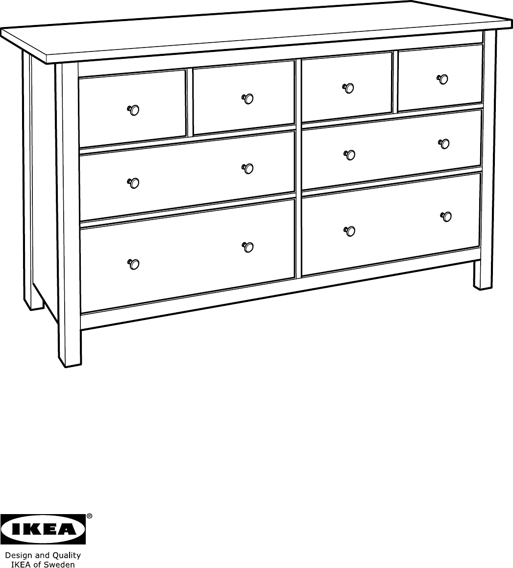 Ikea hemnes комод чертеж