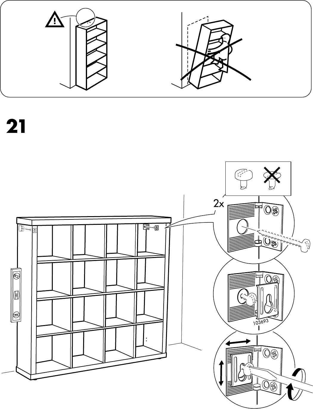 Handleiding Ikea EXPEDIT Open Kast (pagina 20 Van 24) (Alle Talen)