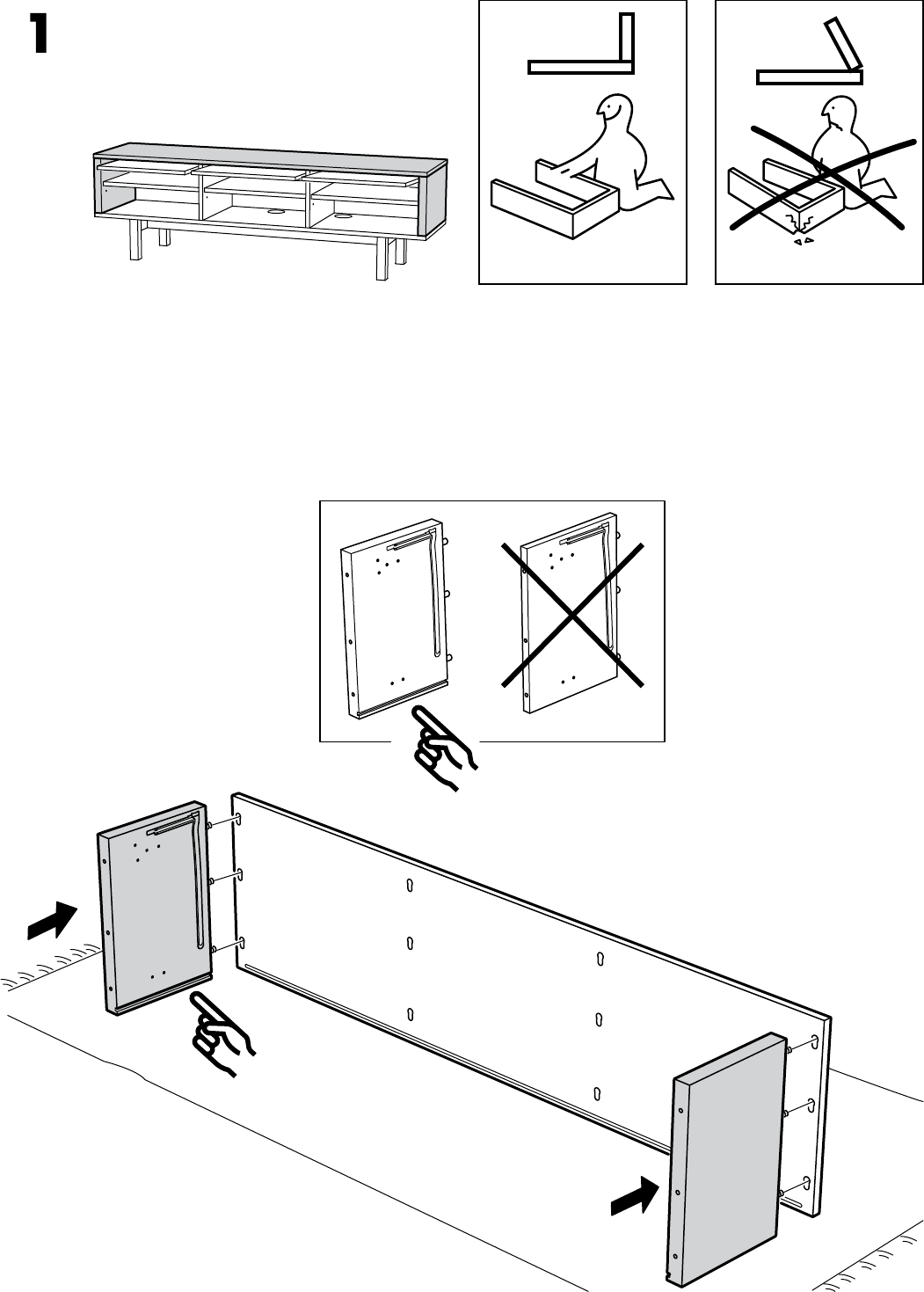 Handleiding Ikea STOCKHOLM Tv-meubel (pagina 4 Van 28) (Alle Talen)