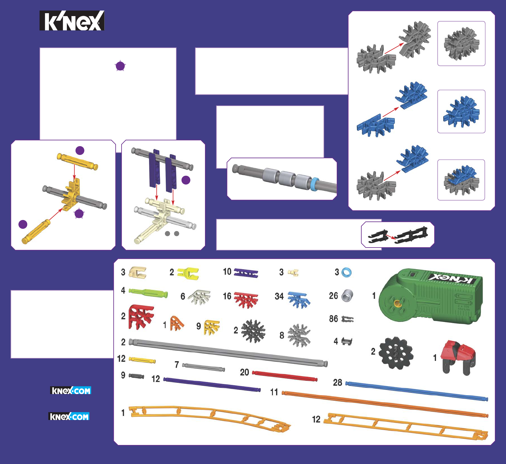 Handleiding Knex Corkscrew Coaster pagina 1 van 32 Alle talen