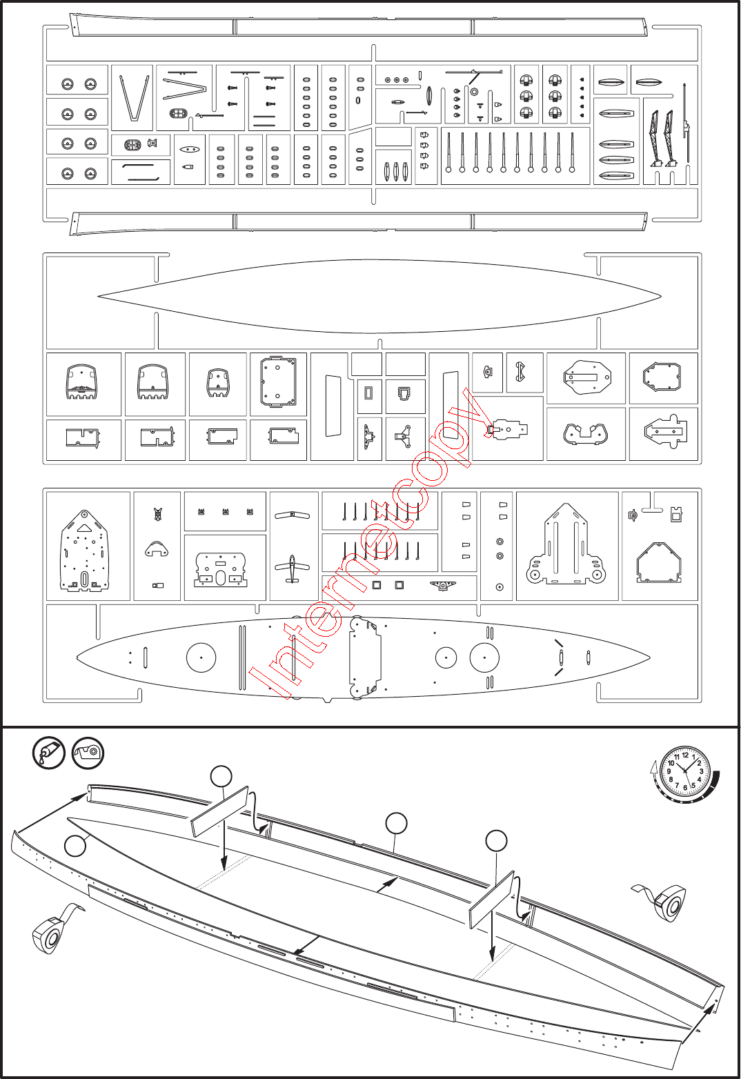 Handleiding Revell German Destroyer Z 38 Narvik Class Pagina 1 Van 8 Dansk Deutsch English Espanol Francais Italiano Nederlands Norsk Polski Portugues Suomi Svenska Turkiye