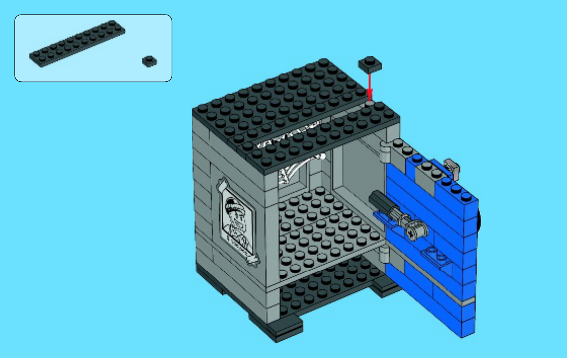 Сейф из лего схема
