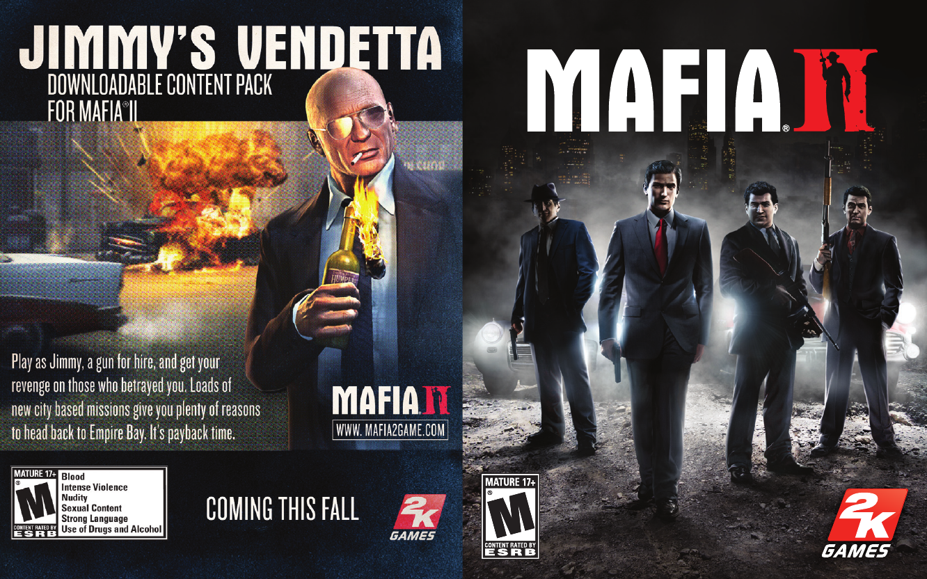 Mafia II 2 - No Map - Has Manual, Case; Disc is excellent PlayStation 3 PS3