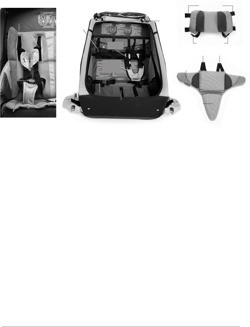 thule child carrier baby supporter