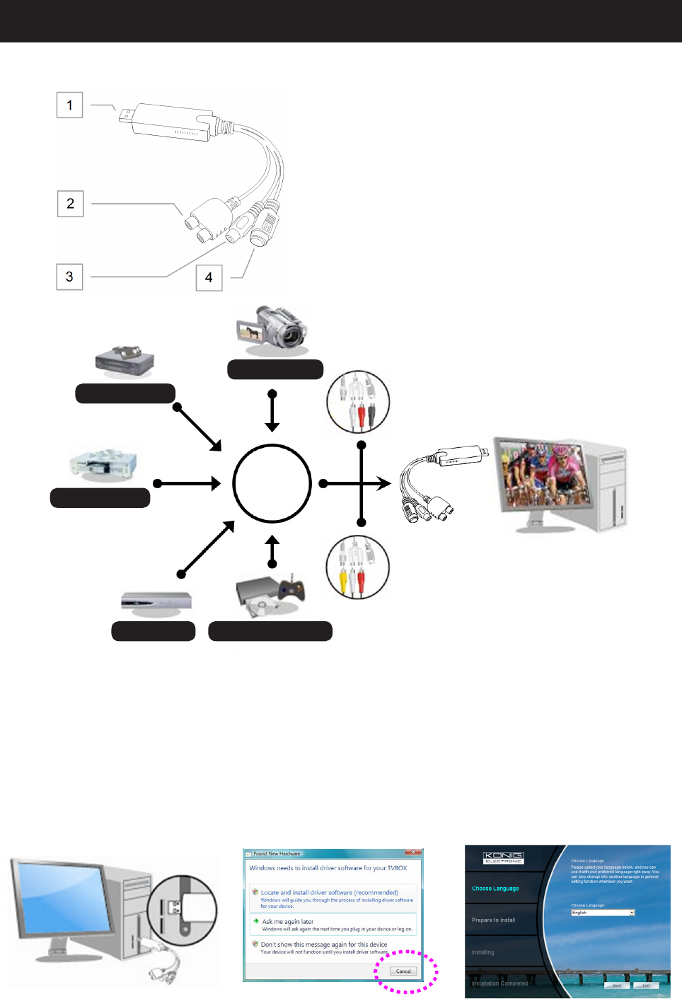 connecting weigl procommander with usb