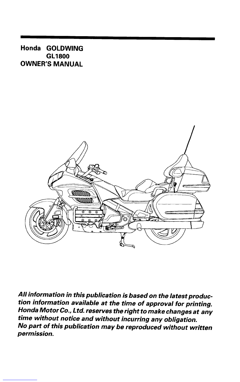 manual goldwing 1800