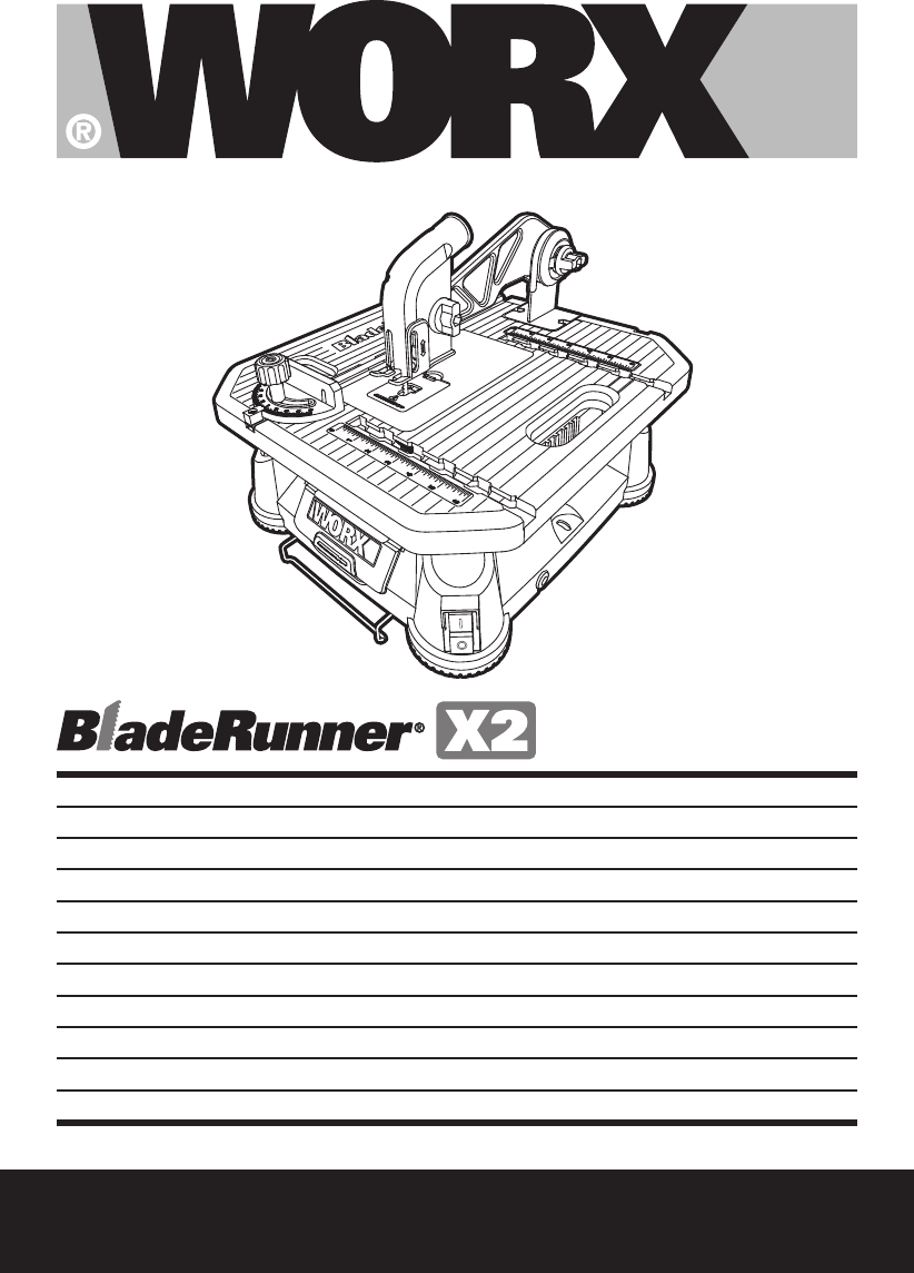 Handleiding Worx WX572 BLADERUNNER pagina 1 van 88 Nederlands