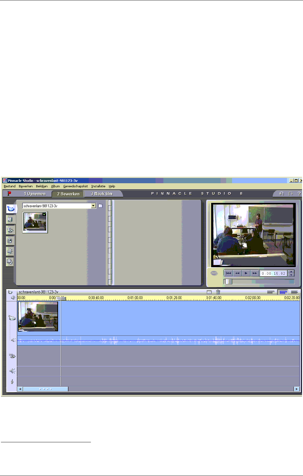 pinnacle studio 9 screenshot video capture