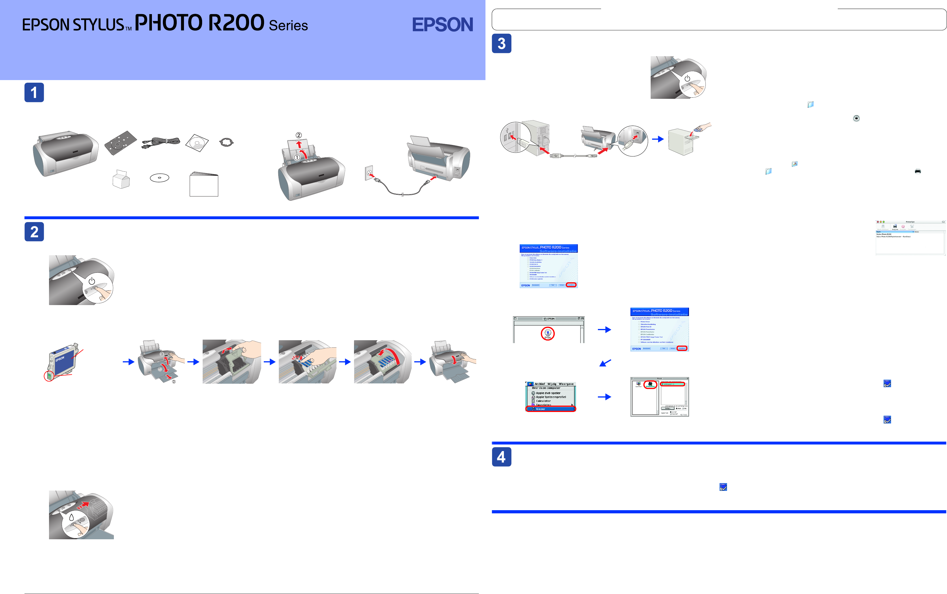 Как подключить принтер epson stylus photo r200